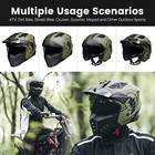TALLA M - Cascos abiertos ILM para motocicletas 3/4, estilo vintage, retro, para ciclomotores, ATV, cruceros, DOT