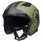 TALLA M - Cascos abiertos ILM para motocicletas 3/4, estilo vintage, retro, para ciclomotores, ATV, cruceros, DOT