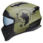 TALLA M - Cascos abiertos ILM para motocicletas 3/4, estilo vintage, retro, para ciclomotores, ATV, cruceros, DOT