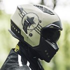 TALLA M - Cascos abiertos ILM para motocicletas 3/4, estilo vintage, retro, para ciclomotores, ATV, cruceros, DOT