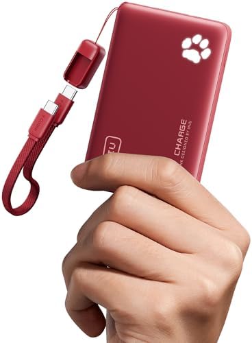INIU 45W Fast Charging Portable Charger  40  Smaller 10000mAh with Detachable Cable  Flight Safe Travel Power Bank  USB C External Phone Battery Pack for iPhone 17 16 Pro iPad Samsung S26 Google etc