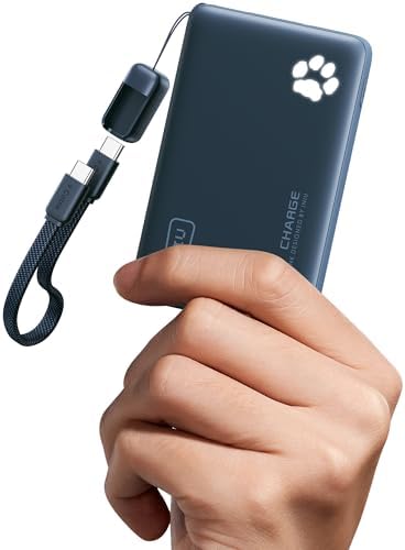 INIU 45W Fast Charging Portable Charger  40  Smaller 10000mAh with Detachable Cable  Flight Safe Travel Power Bank  USB C External Phone Battery Pack for iPhone 17 16 Pro iPad Samsung S26 Google etc