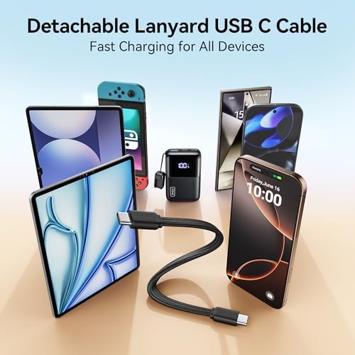 INIU Mini Portable Charger  Small 45W PD Power Bank  10000mAh USB C in&Out Fast Charging Pocket Size Battery Pack  Travel Essentials Powerbank for iPhone 17 16 15 14 Pro Air  Xiaomi  Samsung S24 etc