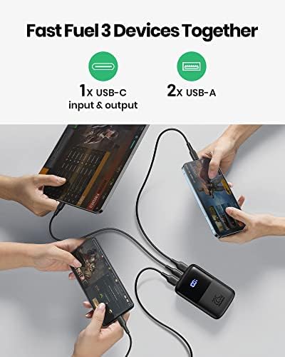 INIU Portable Charger  Smallest 22 5W 10000mAh Power Bank  USB C in/Output Fast Charging 3 Output Mini Battery Pack Charger with Phone Holder for iPhone 17 16 15 14 Air Samsung S23 Google iPad Tablet