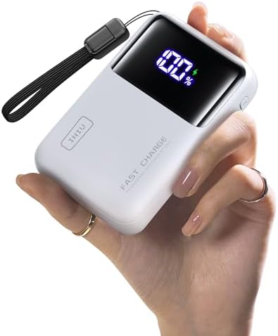 INIU Portable Charger  20000mAh 65W Compact USB C Laptop Power Bank  PD QC Fast Charging 3 Output Battery Pack  Travel Charger for Laptop MacBook iPad Tablet Steam Deck iPhone 17 16 15 14 Samsung S24