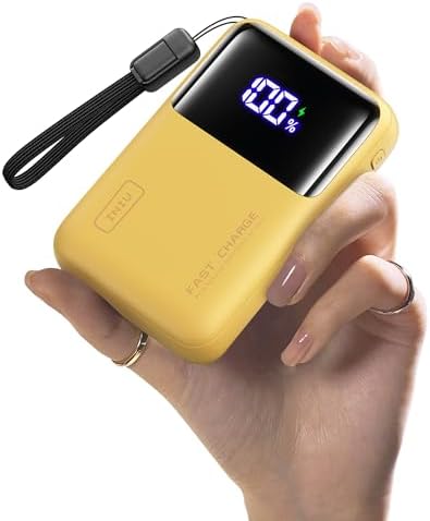 INIU Portable Charger  20000mAh 65W Compact USB C Laptop Power Bank  PD QC Fast Charging 3 Output Battery Pack  Travel Charger for Laptop MacBook iPad Tablet Steam Deck iPhone 17 16 15 14 Samsung S24