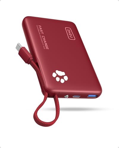 INIU Portable Charger with Flashlight  45W Fast Charging Tablet Power Bank with USB C Cable  10000mAh Powerbank  Battery Pack for iPhone 17 16  iPad  Samsung S25 etc Travel Essential  Emergency Light