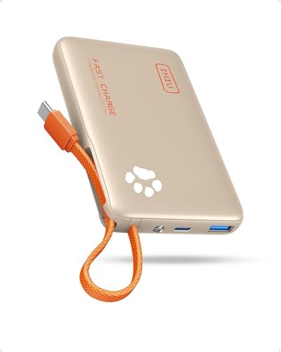 INIU Portable Charger with Flashlight  45W Fast Charging Tablet Power Bank with USB C Cable  10000mAh Powerbank  Battery Pack for iPhone 17 16  iPad  Samsung S25 etc Travel Essential  Emergency Light
