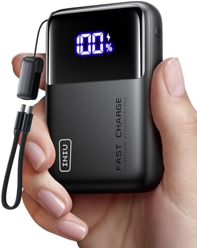 INIU Power Bank  20000mAh 65W Ultra Compact USB C Laptop Portable Charger  PD QC Fast Charging 3 Output External Battery Pack for Laptop MacBook iPad Tablet Steam Deck iPhone 17 16 15 Pro Samsung S24