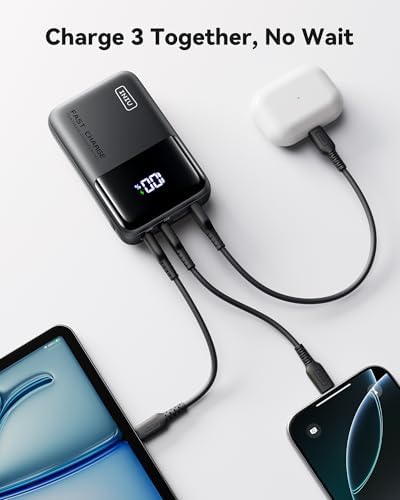 INIU Power Bank  25000mAh 100W USB C Laptop Portable Charger  PD QC Fast Charging 3 Output Battery Pack  Travel Charger for Laptop MacBook iPad Tablet Steam Deck iPhone 17 16 15 14 Pro Samsung S25 etc