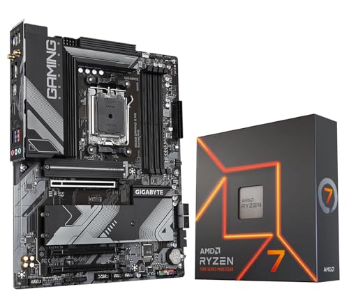 INLAND AMD Ryzen 7 7700X 8 Core 16 Thread AM5 5 4 GHz Unlocked Desktop Processor Bundle with GIGABYTE B650 AORUS Elite AX AM5 DDR5 ATX Gaming Motherboard