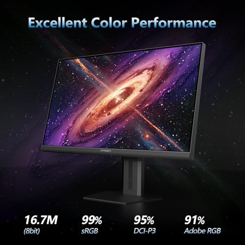 INNOCN 24 5 Monitor 1920 x 1080p 240Hz 1ms Gaming PC Computer IPS Display HDR400 HDMI  DisplayPort  Height/Pivot Adjustable Stand  Mountable  Black   25G2H Plus