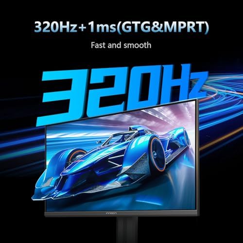 INNOCN 27 Gaming Monitor 2K QHD 2560 x 1440P 240Hz 320Hz 1ms IPS PC Computer Display  HDMI 2 1  DP 1 4  HDR 400  Eyes Care  Height/Pivot Adjustable  VESA Mountable  27G2T