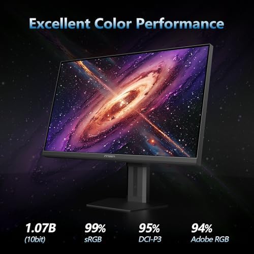 INNOCN 27 Gaming Monitor 2K QHD 2560 x 1440P 240Hz 320Hz 1ms IPS PC Computer Display  HDMI 2 1  DP 1 4  HDR 400  Eyes Care  Height/Pivot Adjustable  VESA Mountable  27G2T