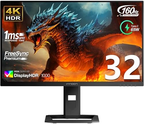 INNOCN 27 Gaming Monitor 2K QHD 2560 x 1440P 240Hz 320Hz 1ms IPS PC Computer Display  HDMI 2 1  DP 1 4  HDR 400  Eyes Care  Height/Pivot Adjustable  VESA Mountable  27G2T