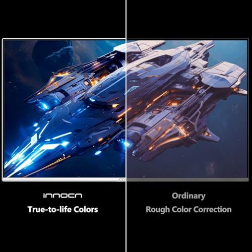 INNOCN 27" QD-OLED 2K QHD 2560 x 1440P 280Hz 240Hz PC Monitor de consola de juegos, compatible con G-Sync, 0.03ms, HDR400, 10Bits, HDMI 2.1, DisplayPort, altavoz, soporte ajustable - GA27S1Q