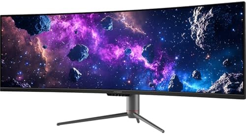 INNOCN 49 240Hz Curved Monitor Ultrawide Gaming QHD 5120 x 1440P Computer Monitor  R1800  99  sRGB  HDR400  USB Type C  DisplayPort  HDMI  Built in Speakers  Height/Tilt Adjustable   49C1S
