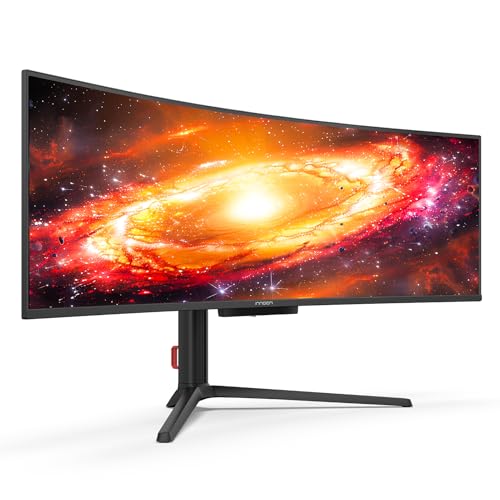 INNOCN 49 OLED Ultrawide Curved Gaming Monitor 5120 x 1440p 144Hz  0 03ms  USB Type C 90W  HDMI 2 1  DisplayPort  USB Hub  Speakers  Adaptive Sync  Adjustable Stand  Black