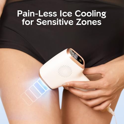 INNZA IPL Hair Removal with Ice Cooling Care Function for Women Long Lasting Results 999 999 Flashes Painless Hair Removal  Hair Removal Device for Armpits Legs Arms Bikini Line Corded