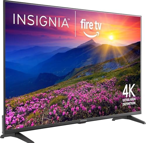 INSIGNIA 43 Class F50 Series LED 4K UHD Smart Fire TV  Voice Remote with Alexa  Stream Live TV Without Cable