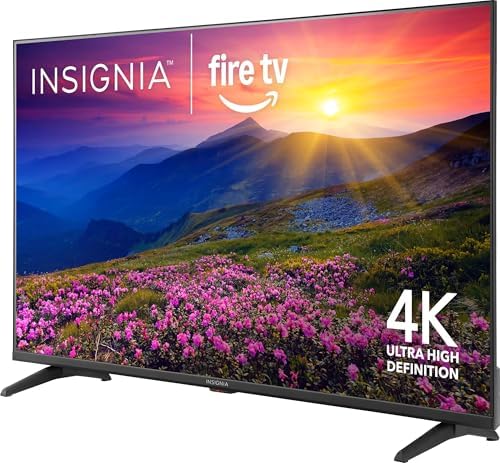 INSIGNIA 43 Class F50 Series LED 4K UHD Smart Fire TV  Voice Remote with Alexa  Stream Live TV Without Cable