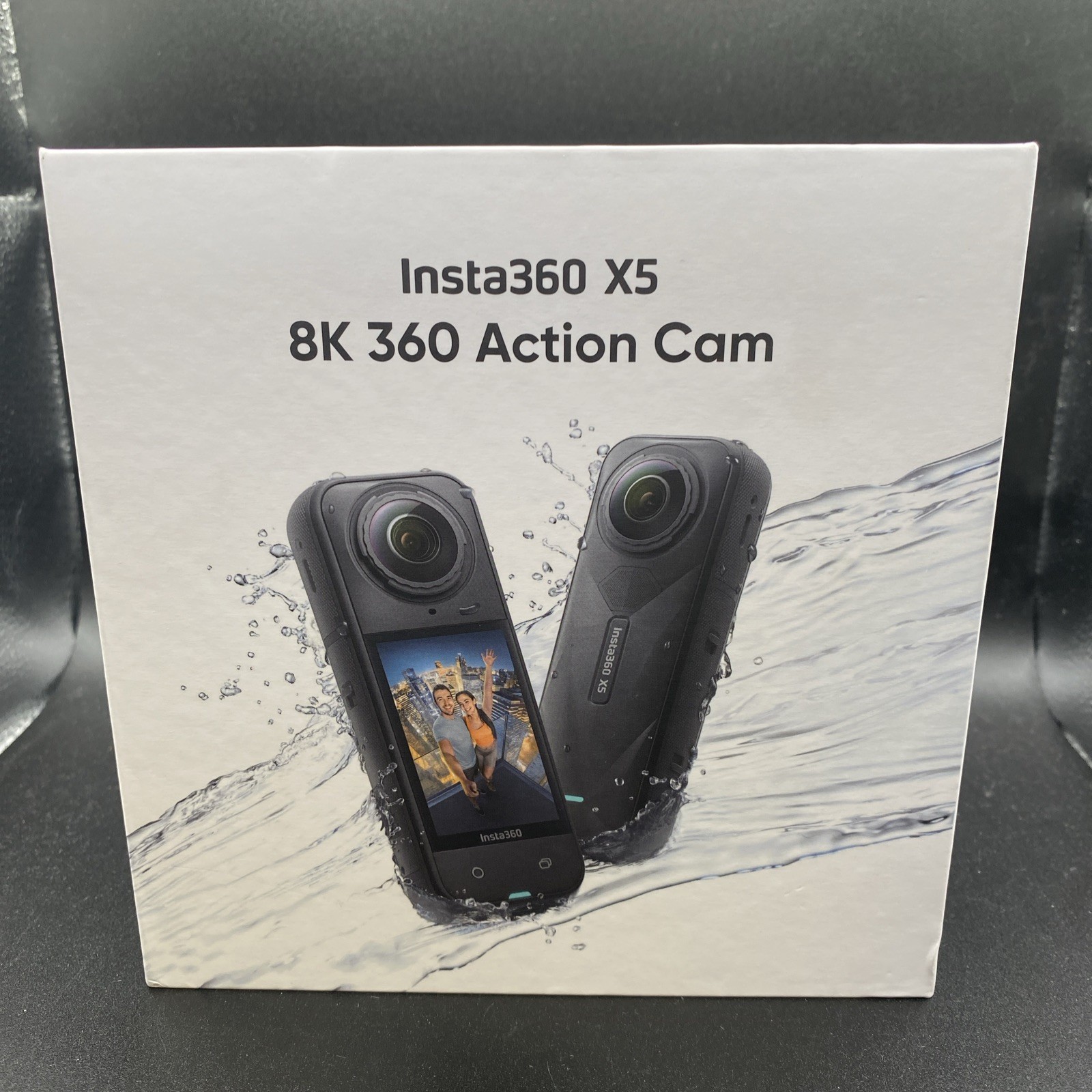 INSTA360 X5 8K 360 Action Camera 6mm 72MP Black  NEW 