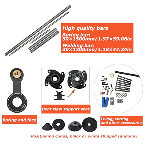 INTSUPERMAI Portable Line Boring and Welding Machine Bore Welder 110V Hole Drilling Connecting Rod Boring Machine European Connector NO Welder for Excavators Cranes Loaders