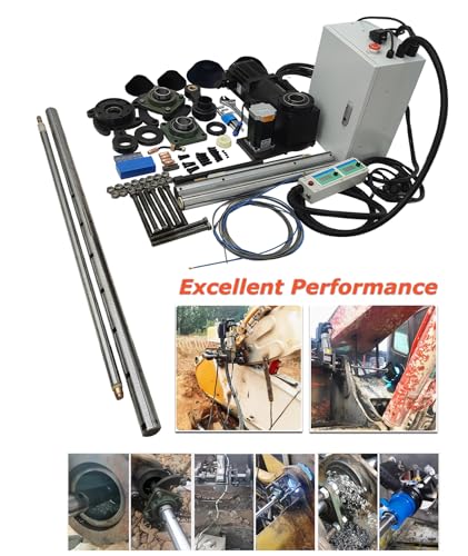 INTSUPERMAI Portable Line Boring and Welding Machine Bore Welder 110V Hole Drilling Connecting Rod Boring Machine European Connector NO Welder for Excavators Cranes Loaders
