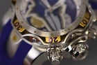 INVICTA NFL Men 52 5mm Stainless Steel   Aluminum Gold   Purple   Steel Silver