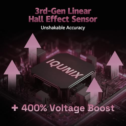 IQUNIX EV63 Hall Effect Magnetic Gaming Keyboard 60    0 01mm Rapid Trigger  Adjustable Actuation  0 125ms Latency  Hot Swap  SOCD  RGB  Aluminum with Forged Carbon  Dark Purple 