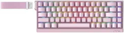IROK MU68 Ultra Rapid Trigger Magnetic Switch Keyboard  Zero Dead Zone  Hot Swapped RGB Programmable  RT 0 01mm 8K  Low Latency Wired Gaming Keyboard for Win/Mac Gamer Pink