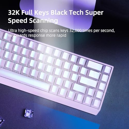 IROK MU68 Ultra Rapid Trigger Magnetic Switch Keyboard  Zero Dead Zone  Hot Swapped RGB Programmable  RT 0 01mm 8K  Low Latency Wired Gaming Keyboard for Win/Mac Gamer Pink