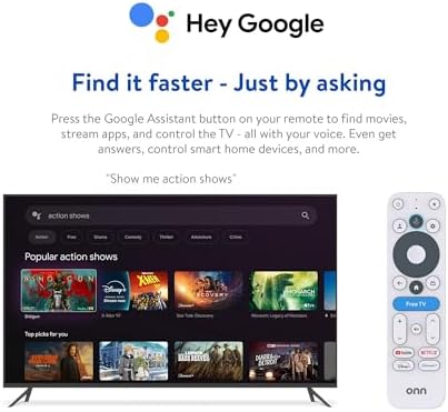 ITS BRAZILIAN onn 4K Pro Streaming Device  Google TV with Gemini    Ultra Fast Streaming  Stunning 4K UHD  32GB Storage  3GB RAM  Dolby Vision & Atmos  Find My Remote with Backlight  Ethernet Port