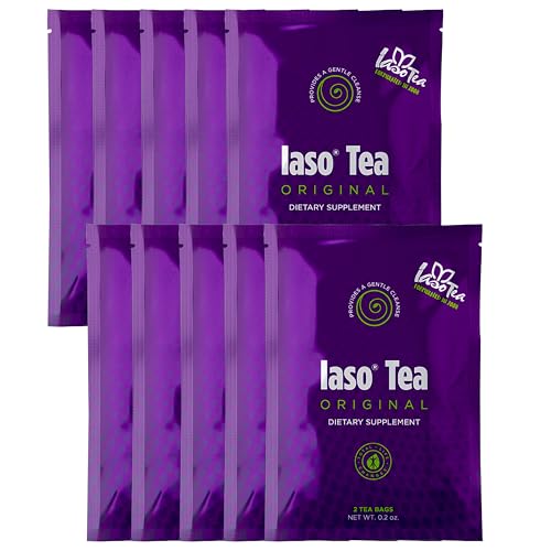 Iaso Brewed Tea  Original    TLC Cleansing Tea & Refreshing Drink Formula for Balanced Lifestyle   10 Convenient Sachets  5 Packs 