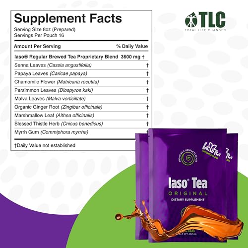 Iaso Brewed Tea  Original    TLC Cleansing Tea & Refreshing Drink Formula for Balanced Lifestyle   10 Convenient Sachets  5 Packs 