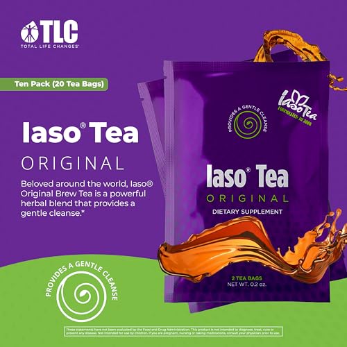 Iaso Brewed Tea  Original    TLC Cleansing Tea & Refreshing Drink Formula for Balanced Lifestyle   10 Convenient Sachets  5 Packs 