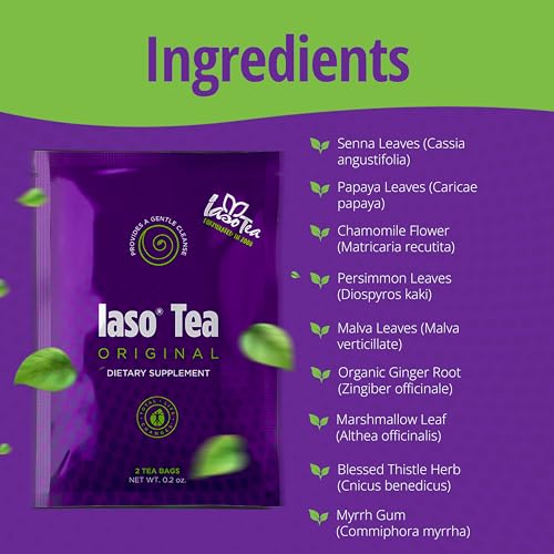 Iaso Brewed Tea  Original    TLC Cleansing Tea & Refreshing Drink Formula for Balanced Lifestyle   10 Convenient Sachets  5 Packs 