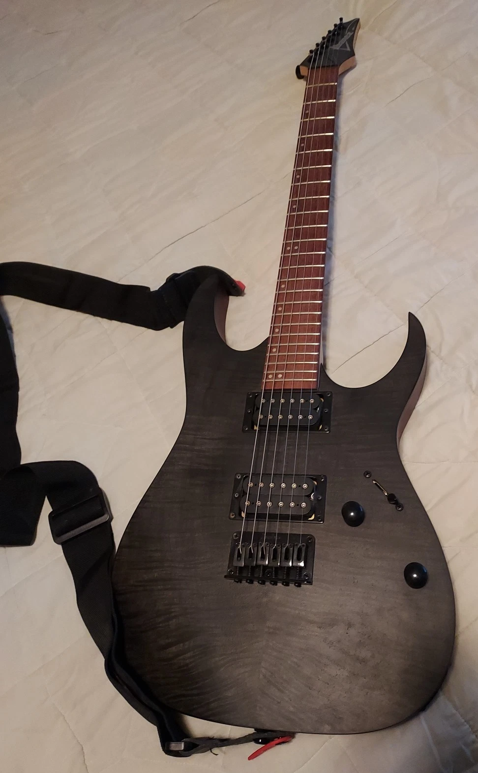 Ibanez Electric Guitar RG6003FM Transparent Gray woodgrain front Redwood back