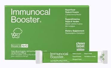 Immunocal Booster   Supplement with Over 50 Fruits & Veggies  Relieves Inflammation  Immune Support  Antioxidant  Selenium   Sulforaphane  Nrf2 Activator     Gluten Free  Sugar Free   30 Servings