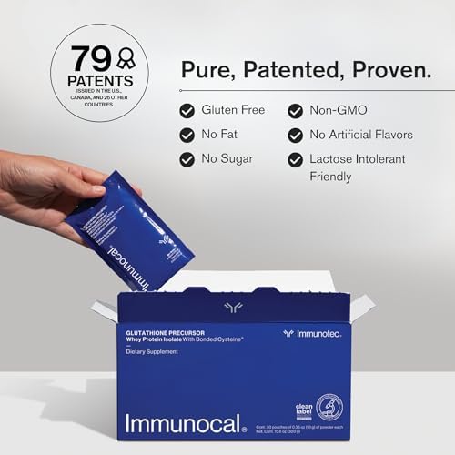 Immunocal Glutathione Precursor   Whey Protein Isolate  Immune Support  Master Antioxidant  Detox Cleanse   Brain Health   Fat Free  Sugar Free  Lactose Intolerant Friendly   30 Servings