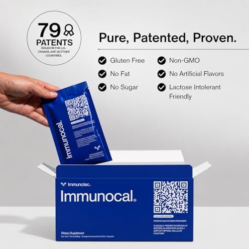 Immunocal Glutathione Precursor   Supports Natural Glutathione Production   Immune & Antioxidant Support  Cellular Health   Sugar Free  Lactose Free   30 Servings