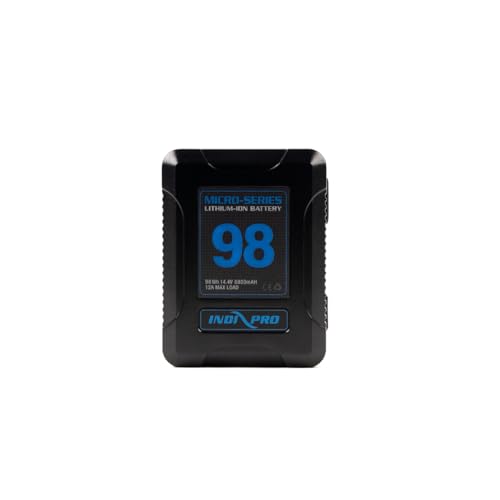 IndiPRO Micro Series 98Wh V Mount Lithium Ion Battery   Compact  High Capacity Power for Professional Cameras and Equipment