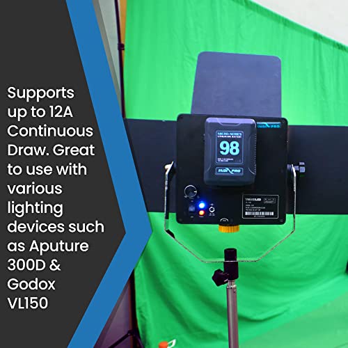 IndiPRO Micro Series 98Wh V Mount Lithium Ion Battery   Compact  High Capacity Power for Professional Cameras and Equipment