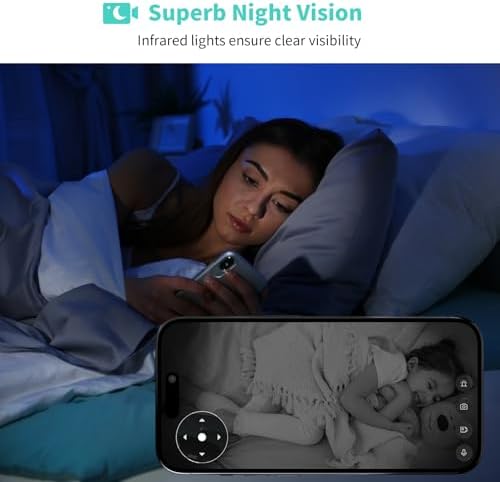 Indoor Camera  3K HD Indoor Security Camera  360  Pan/Tilt Pet Camera  2 Way Audio  Siren  Night Vision  Baby/Pet Monitor with Phone App 2 4G and 5G WiFi  Compatible Alexa and Google Assistant