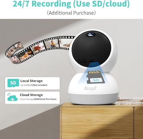 Indoor Camera  3K HD Indoor Security Camera  360  Pan/Tilt Pet Camera  2 Way Audio  Siren  Night Vision  Baby/Pet Monitor with Phone App 2 4G and 5G WiFi  Compatible Alexa and Google Assistant