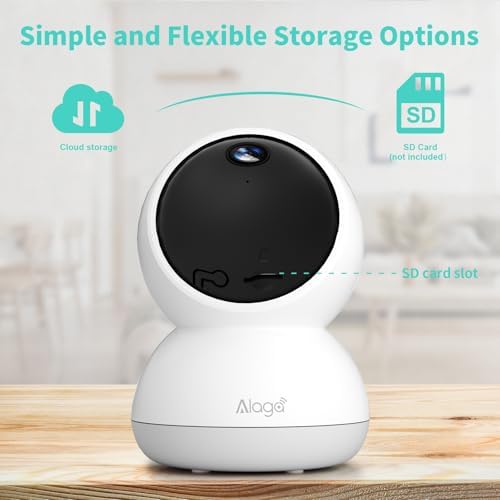 Indoor Camera  3K HD Indoor Security Camera  360  Pan/Tilt Pet Camera  2 Way Audio  Siren  Night Vision  Baby/Pet Monitor with Phone App 2 4G and 5G WiFi  Compatible Alexa and Google Assistant