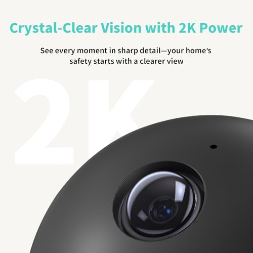 Indoor Camera  3K HD Indoor Security Camera  360  Pan/Tilt Pet Camera  2 Way Audio  Siren  Night Vision  Baby/Pet Monitor with Phone App 2 4G and 5G WiFi  Compatible Alexa and Google Assistant