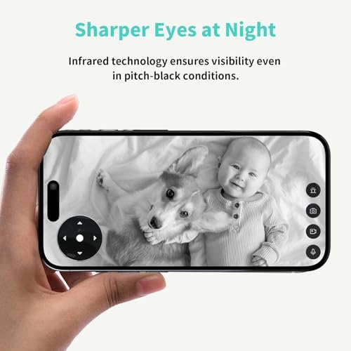 Indoor Camera  3K HD Indoor Security Camera  360  Pan/Tilt Pet Camera  2 Way Audio  Siren  Night Vision  Baby/Pet Monitor with Phone App 2 4G and 5G WiFi  Compatible Alexa and Google Assistant