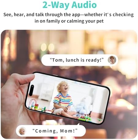 Indoor Camera  3K HD Indoor Security Camera  360  Pan/Tilt Pet Camera  2 Way Audio  Siren  Night Vision  Baby/Pet Monitor with Phone App 2 4G and 5G WiFi  Compatible Alexa and Google Assistant