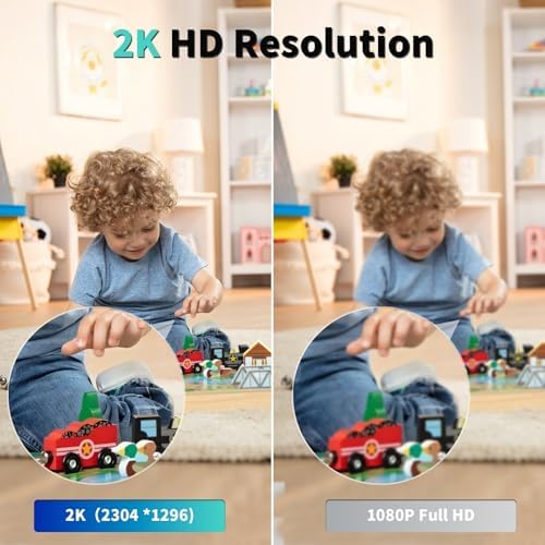 Indoor Camera  3K HD Indoor Security Camera  360  Pan/Tilt Pet Camera  2 Way Audio  Siren  Night Vision  Baby/Pet Monitor with Phone App 2 4G and 5G WiFi  Compatible Alexa and Google Assistant